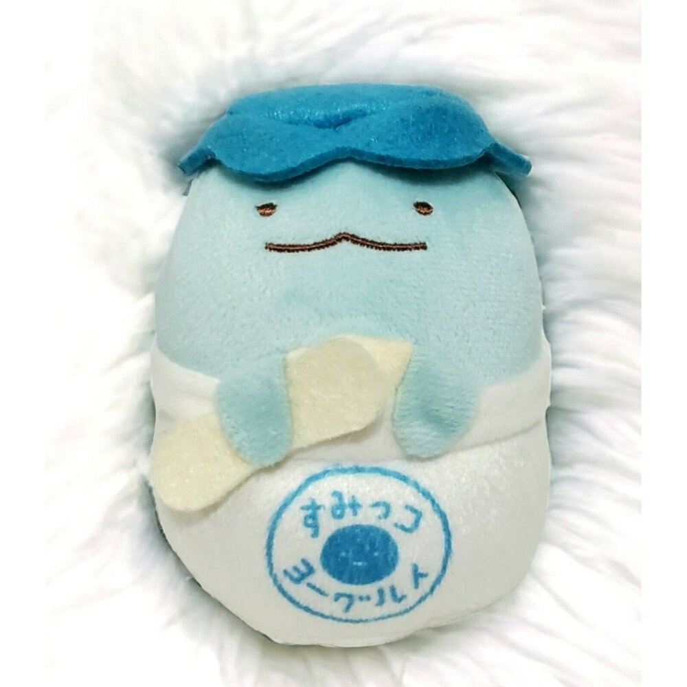 San-X Sumikko Gurashi Tokage Yogurt Plush Stuffed Animal Doll Blue Yugurt Dino